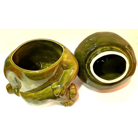 Vintage Neil The Frog Cookie Jar - 1970’s Sears Ceramic Canister 906 USA - Picture 7 of 13